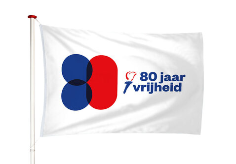 Bevrijdingsvlag - 80 jaar vrijheid