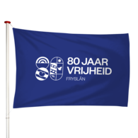 Vrijheidsvlag 80 jaar vrijheid Fryslân Vrijheidsvlag 80 jaar vrijheid Fryslân