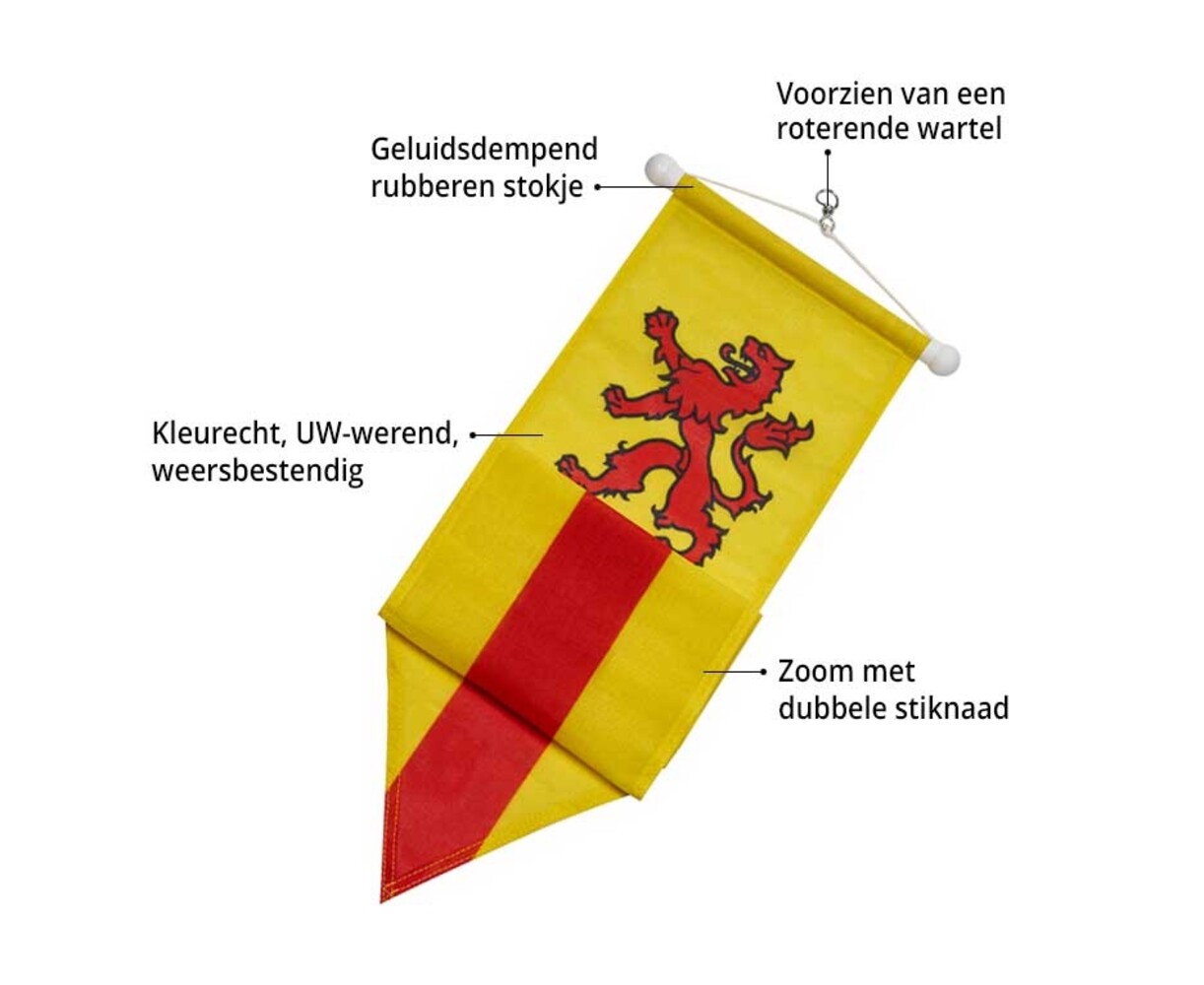 Wimpel Zuid-Holland 300cm