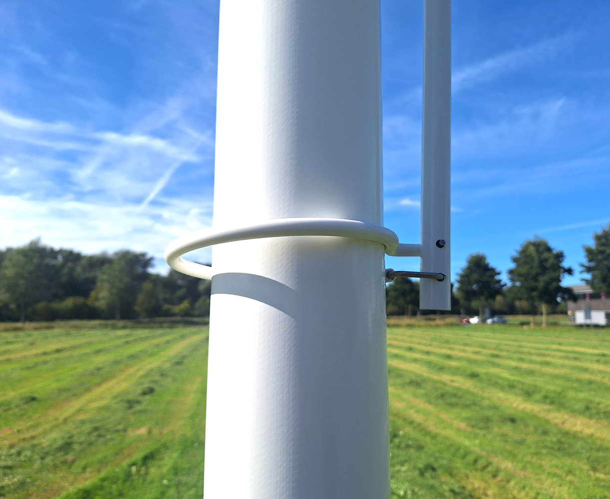 Polyester Hijsbare Baniermast 6-9 Meter