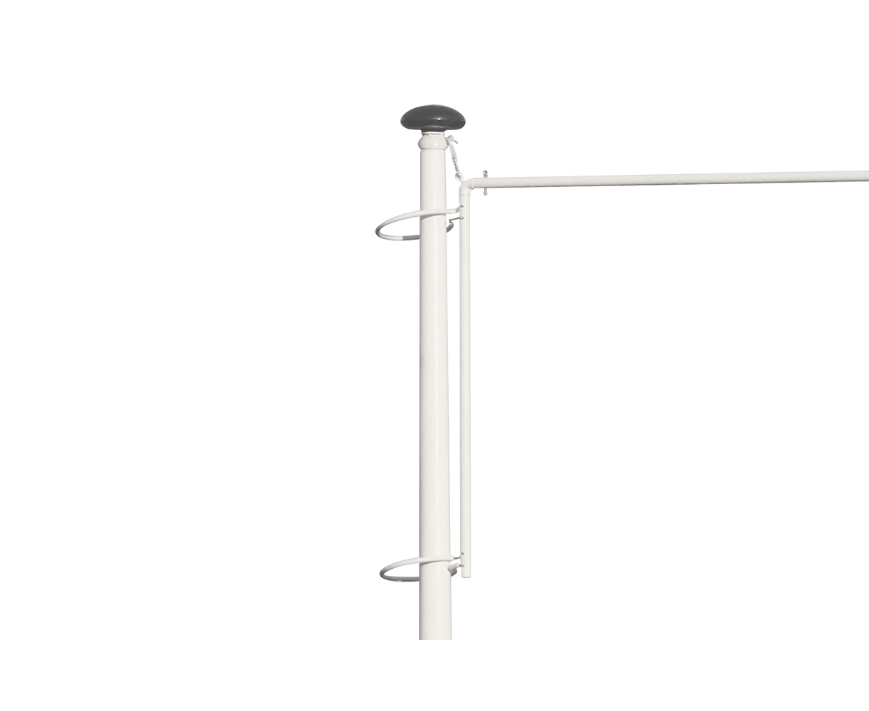 Polyester Hijsbare Baniermast 6-9 Meter