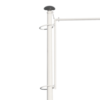 Polyester Hijsbare Baniermast 6-9 Meter  - Vanaf week 23