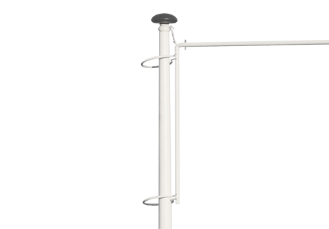 Polyester Hijsbare Baniermast 6-9 Meter