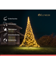 Polyester vlaggenmast 8 meter + kerstverlichting