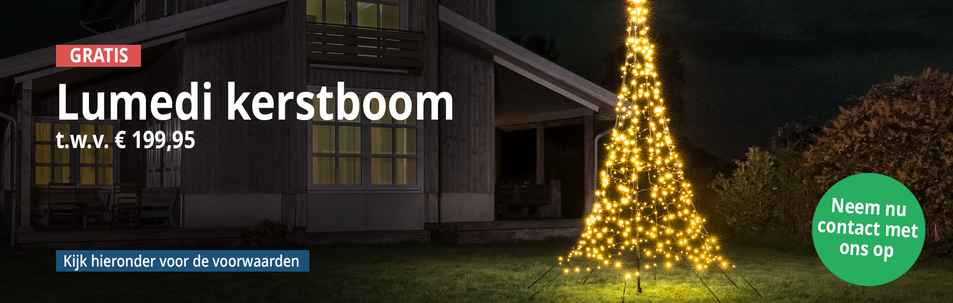 Banner gratis Lumedi kerstboom