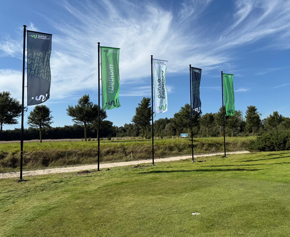 Premium hijsbare baniermast 6 meter Premium hijsbare baniermast 6 meter