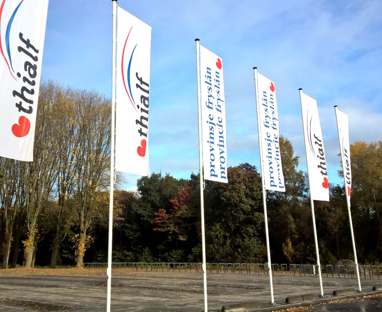 Premium hijsbare baniermast 9 meter Premium hijsbare baniermast 9 meter