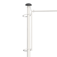 Polyester hijsbare baniermast 6 meter  - Vanaf week 23