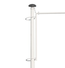 Polyester hijsbare baniermast 6 meter