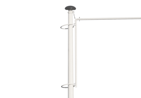 Polyester hijsbare baniermast 9 meter