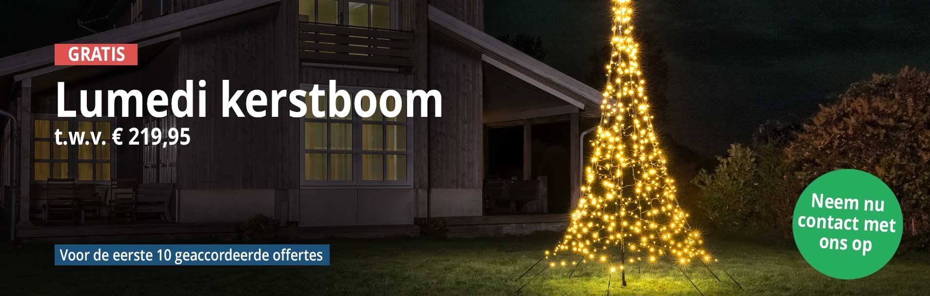 Banner gratis Lumedi kerstboom