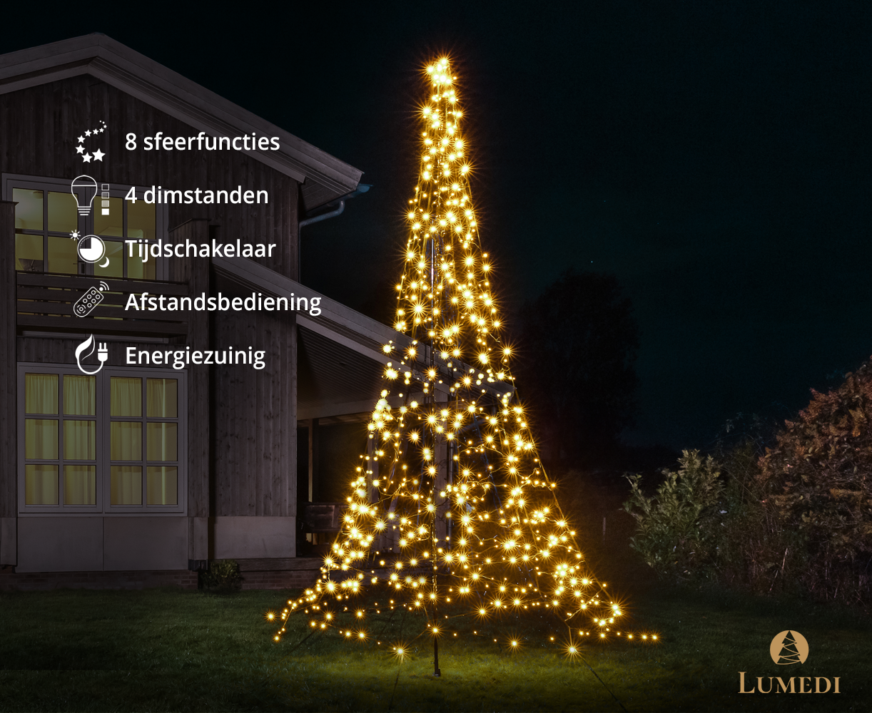 Lumedi 640 Led | 400cm | Warm Wit | Incl. mast