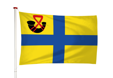 Vlag Bergum - Burgum (fr)