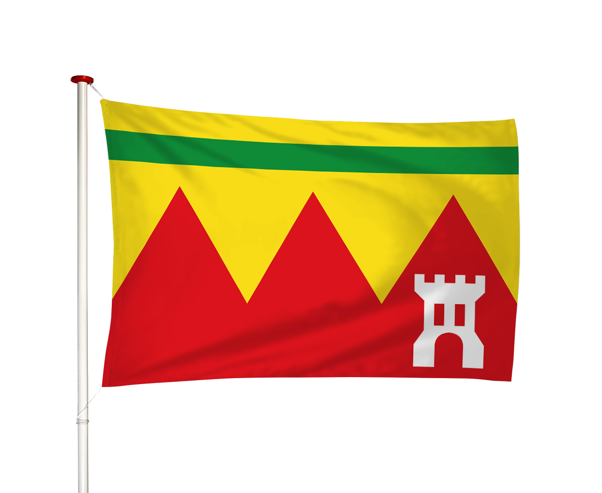 Vlag Damwoude - Damwald (fr)