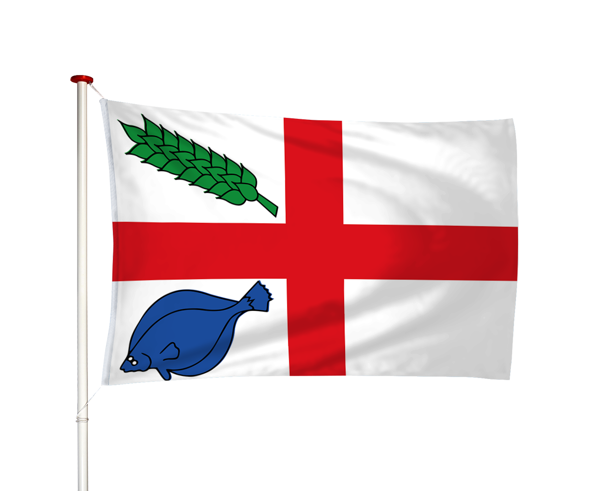 Vlag Oosterbierum - Easterbierrum (fr)