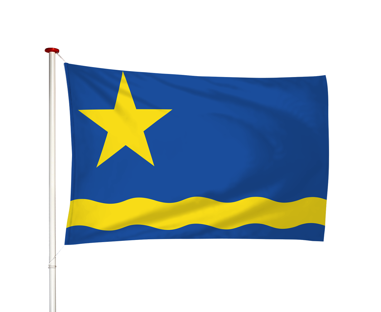 Vlag Scharnegoutum - Skearnegoutum (fr)