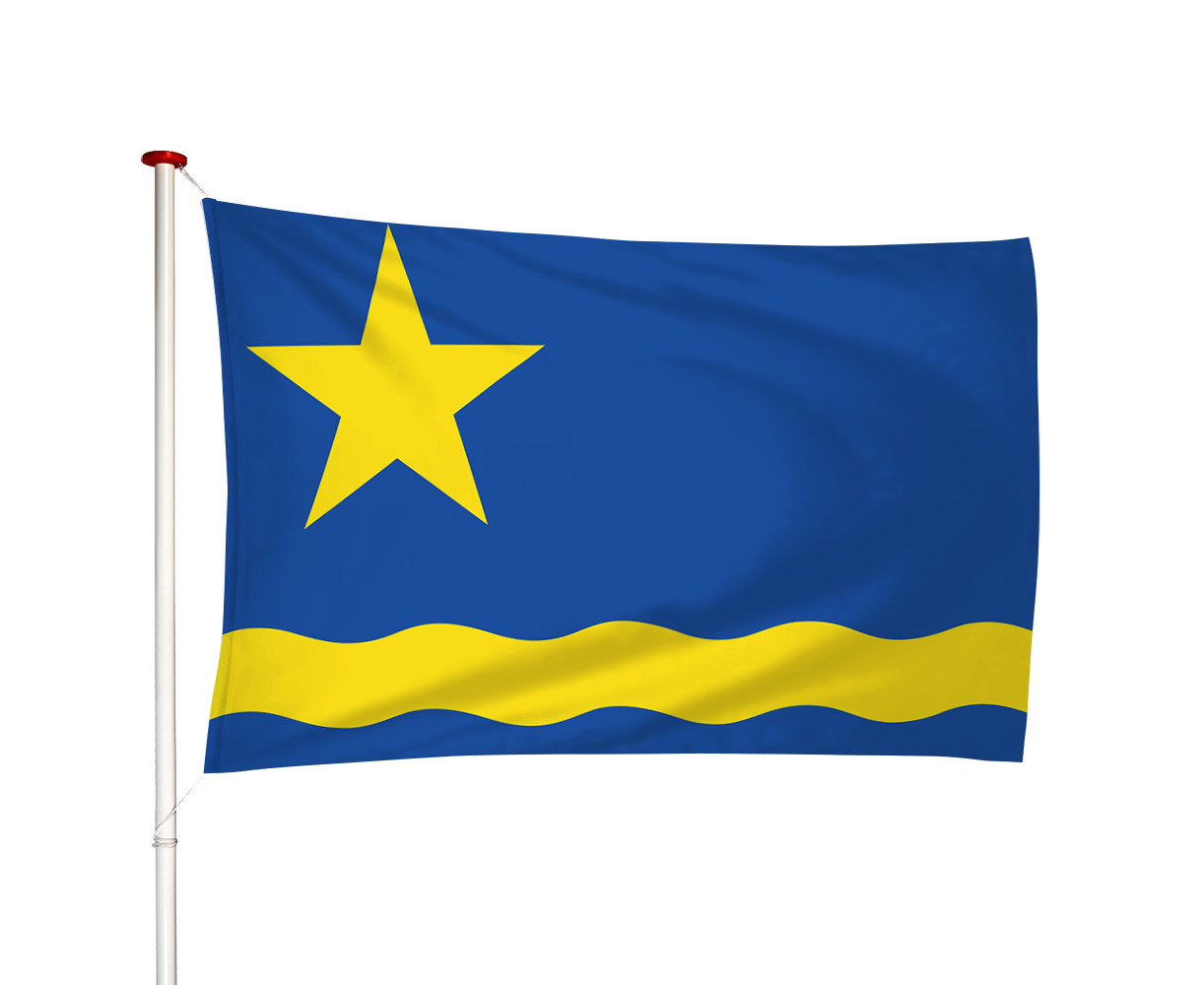 Vlag Scharnegoutum - Skearnegoutum (fr)