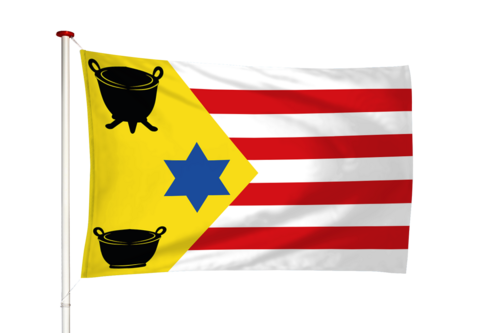 Vlag Sint Annaparochie - Sint Anne (fr)