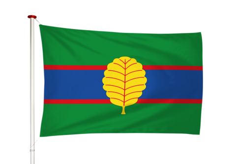 Vlag Veenwoudsterwal - Feanwaldsterwal (fr)