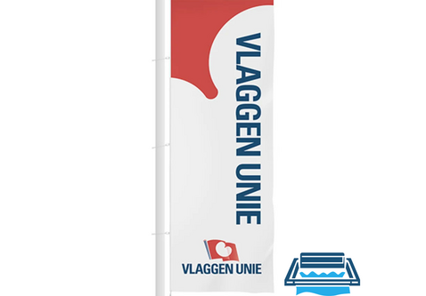 Bedrukte baniervlag zeefdruk
