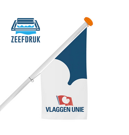 Bedrukte winkelvlag - Zeefdruk