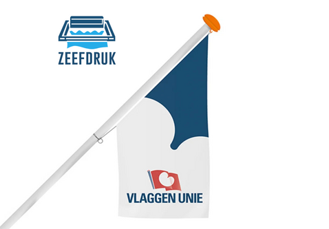 Bedrukte winkelvlag - Zeefdruk