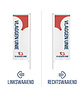 Bedrukte baniervlag - Longlife