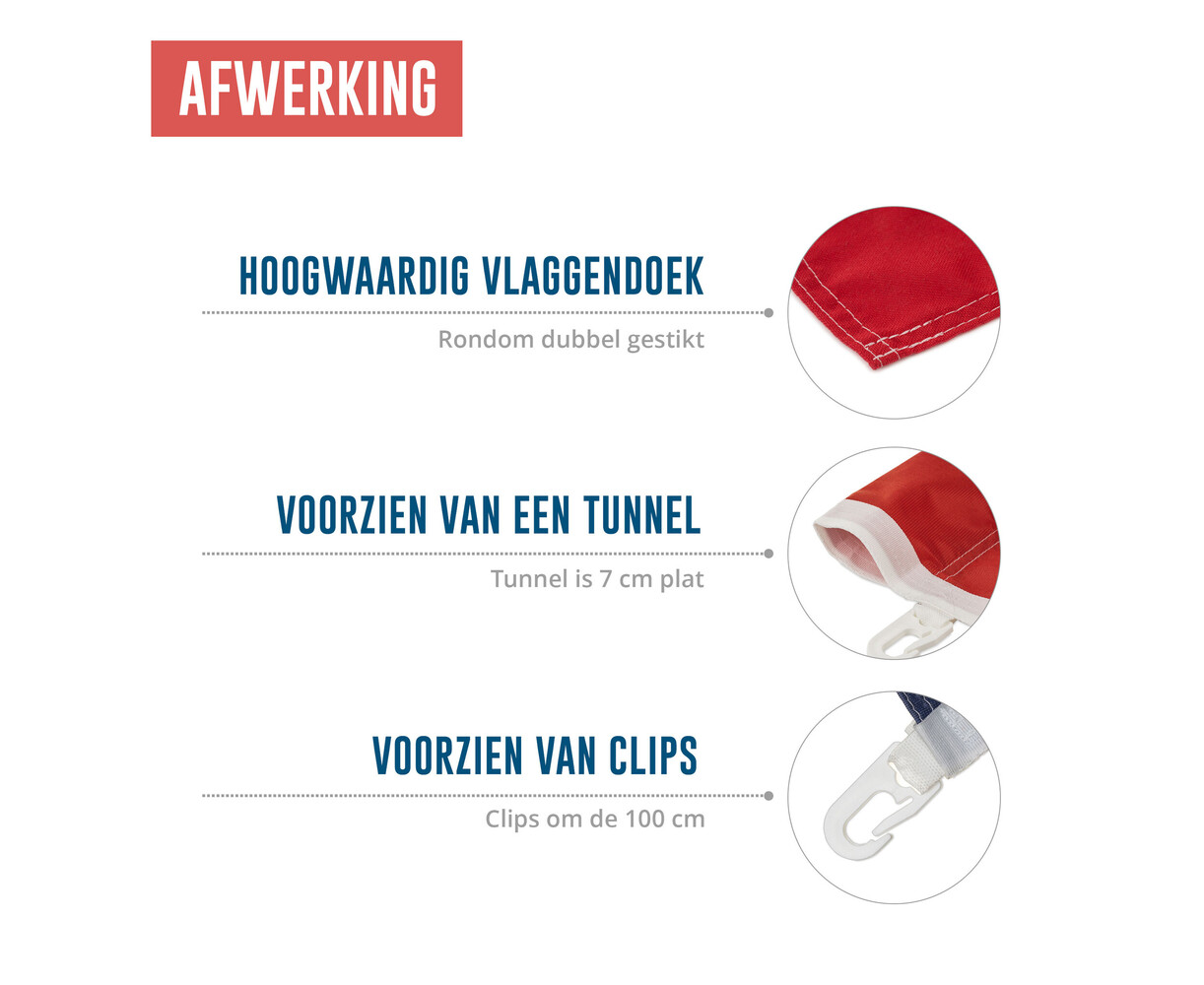 Bedrukte baniervlag - Longlife