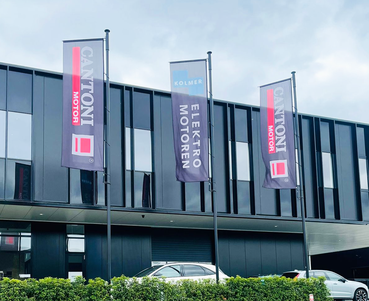 Bedrukte baniervlag - Glanspolyester