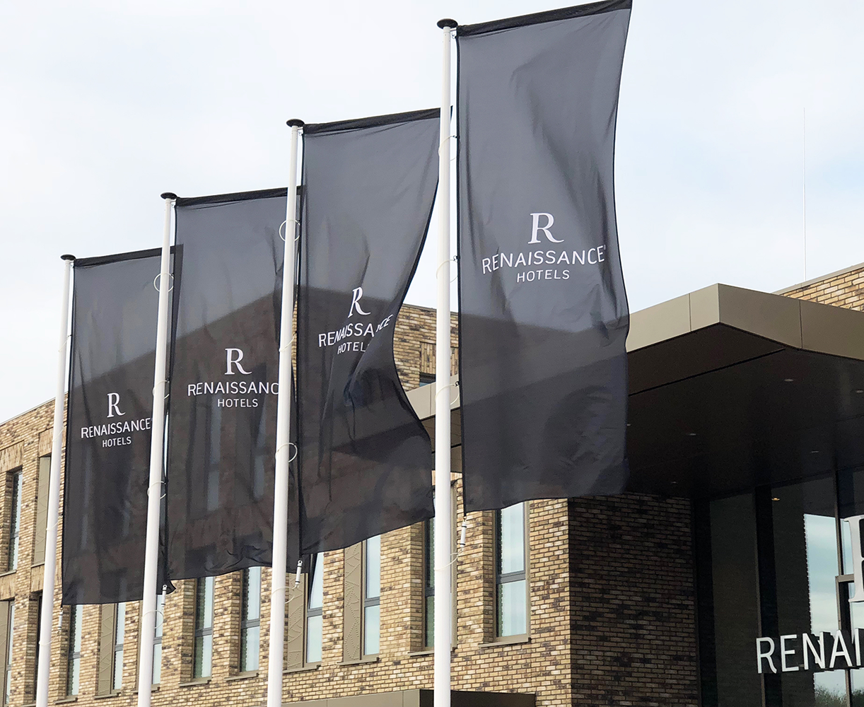 Bedrukte baniervlag - Spoed