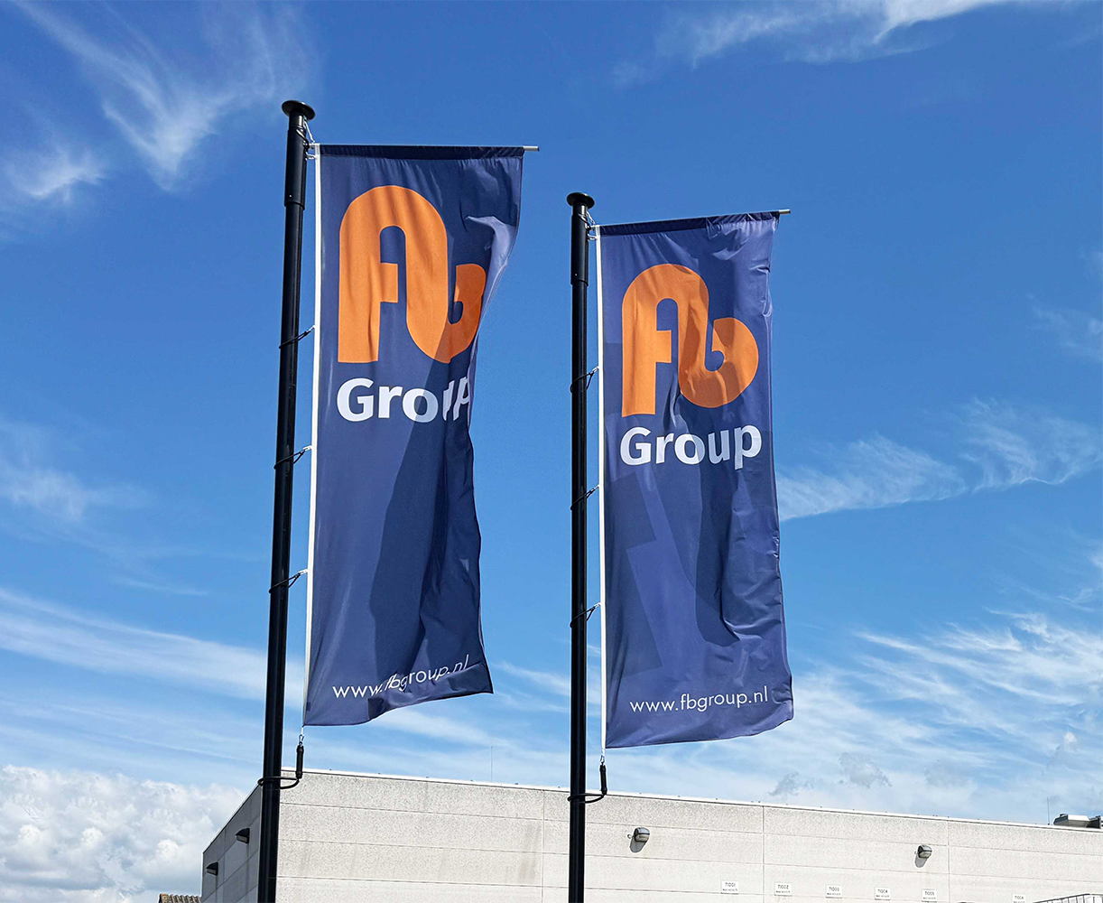 Bedrukte baniervlag - Power