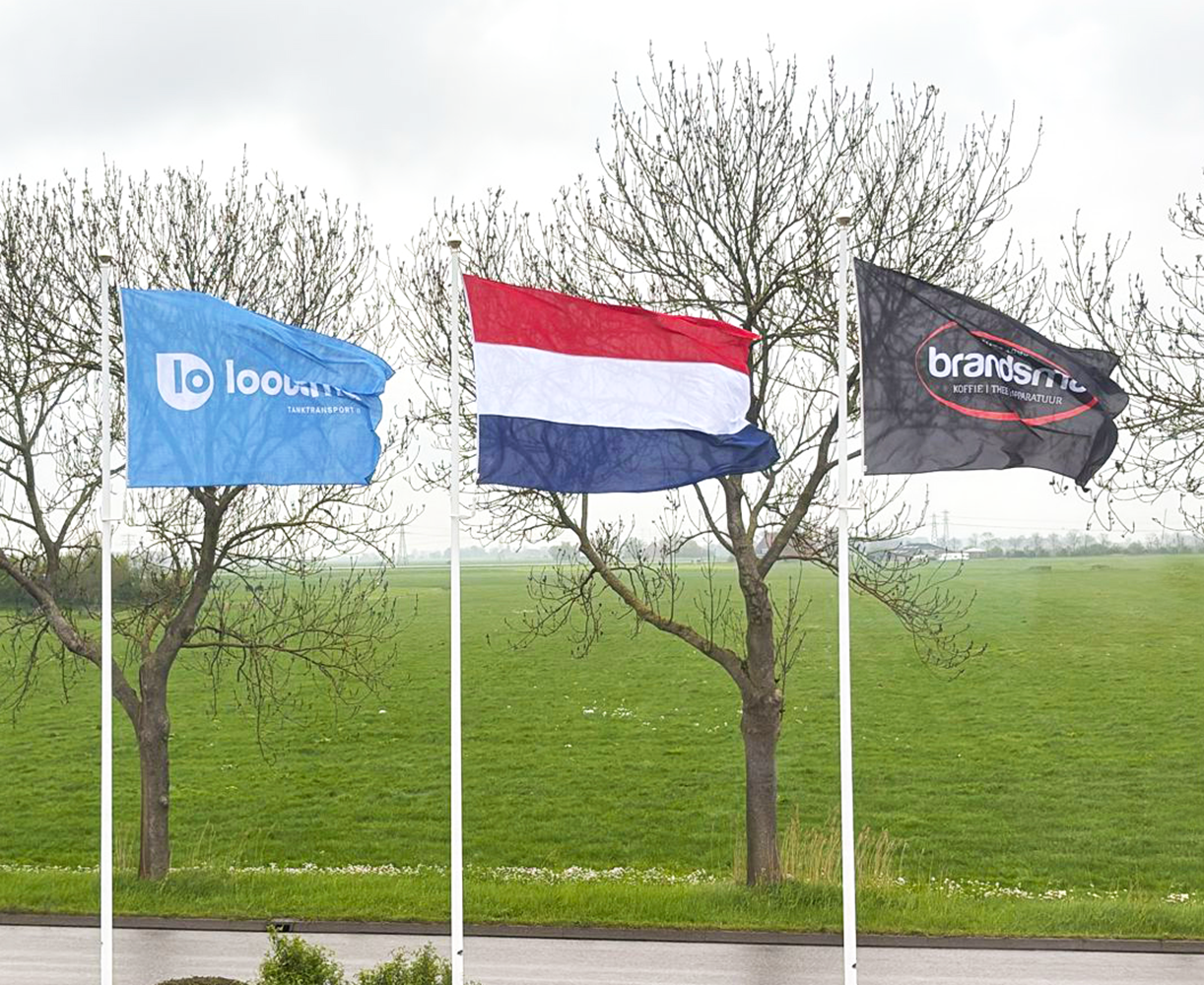 Bedrukte mastvlag - Glanspolyester