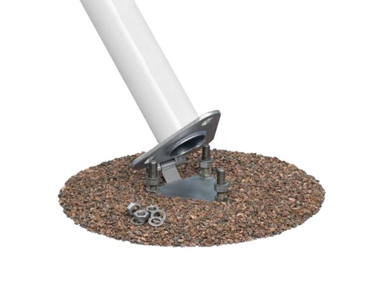 Aluminium vlaggenmast conisch 6 meter