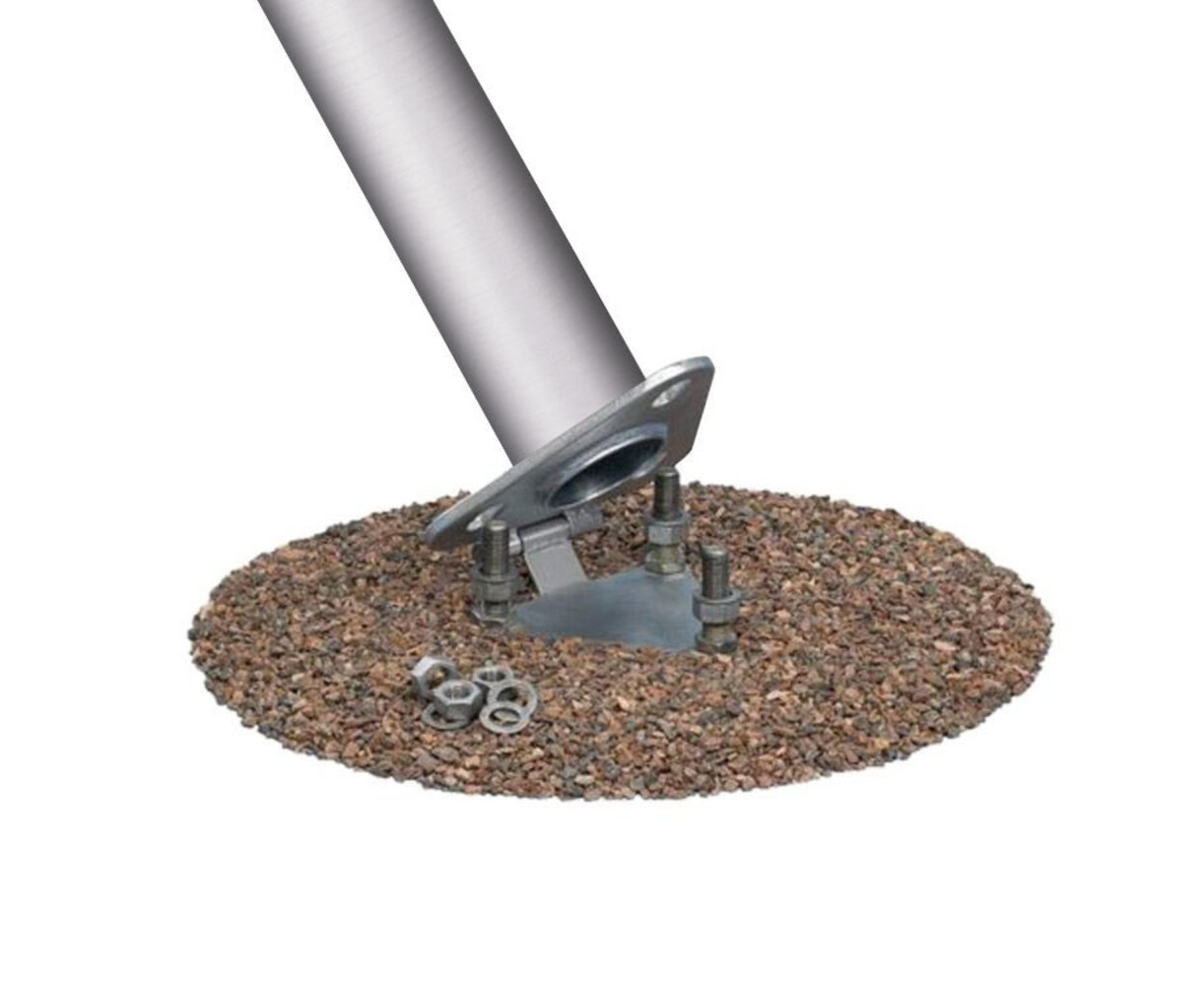 Aluminium vlaggenmast conisch anode 12 meter