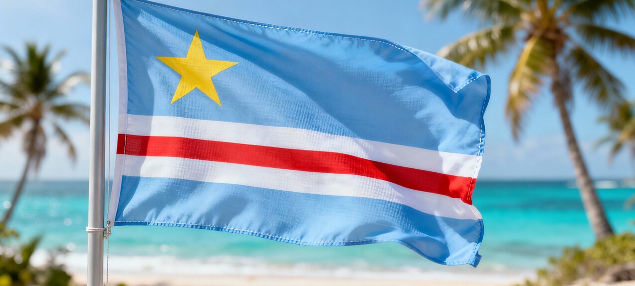De Arubaanse vlag