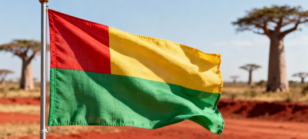 De vlag van Benin