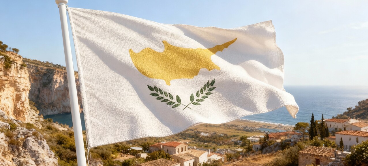 De Cypriotische vlag