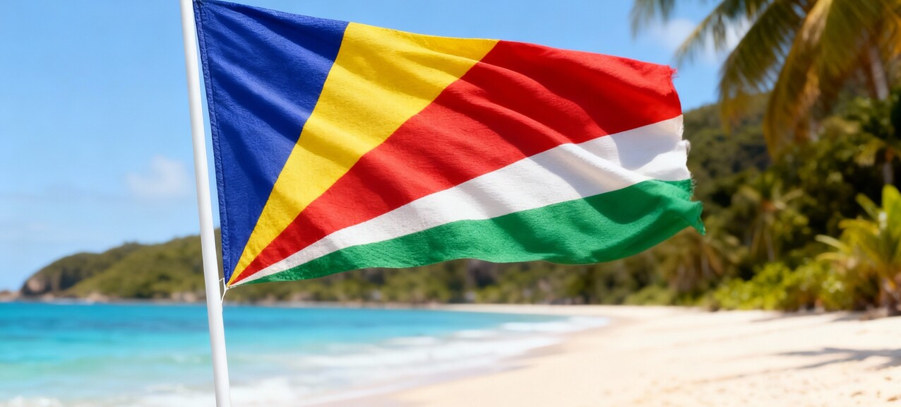 De Seychellen vlag