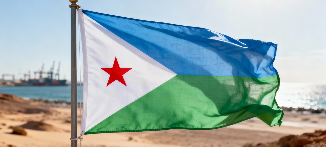 De Djiboutiaanse vlag