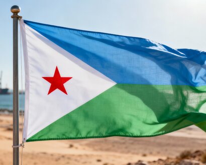 De Djiboutiaanse vlag