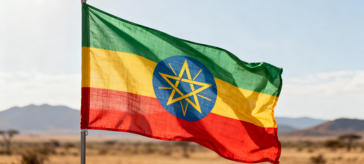 De Ethiopische vlag
