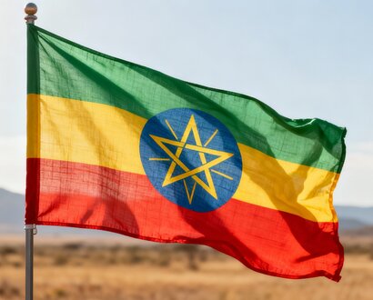 De Ethiopische vlag