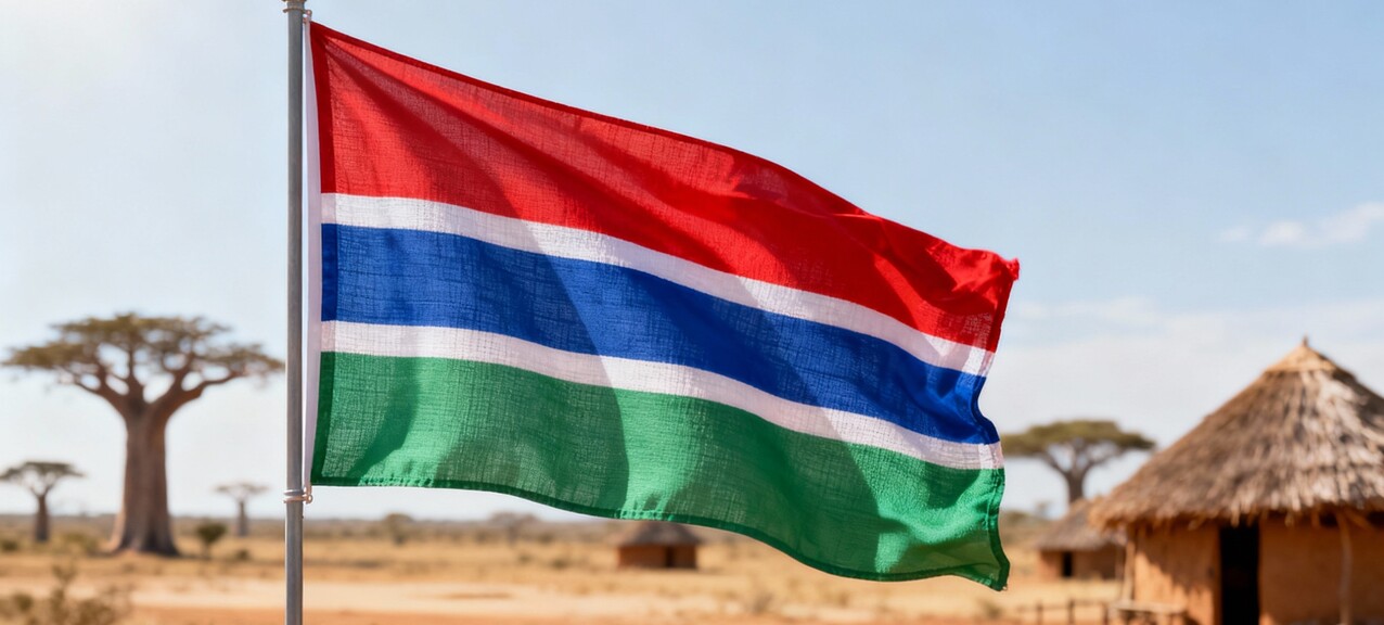 De Gambiaanse vlag