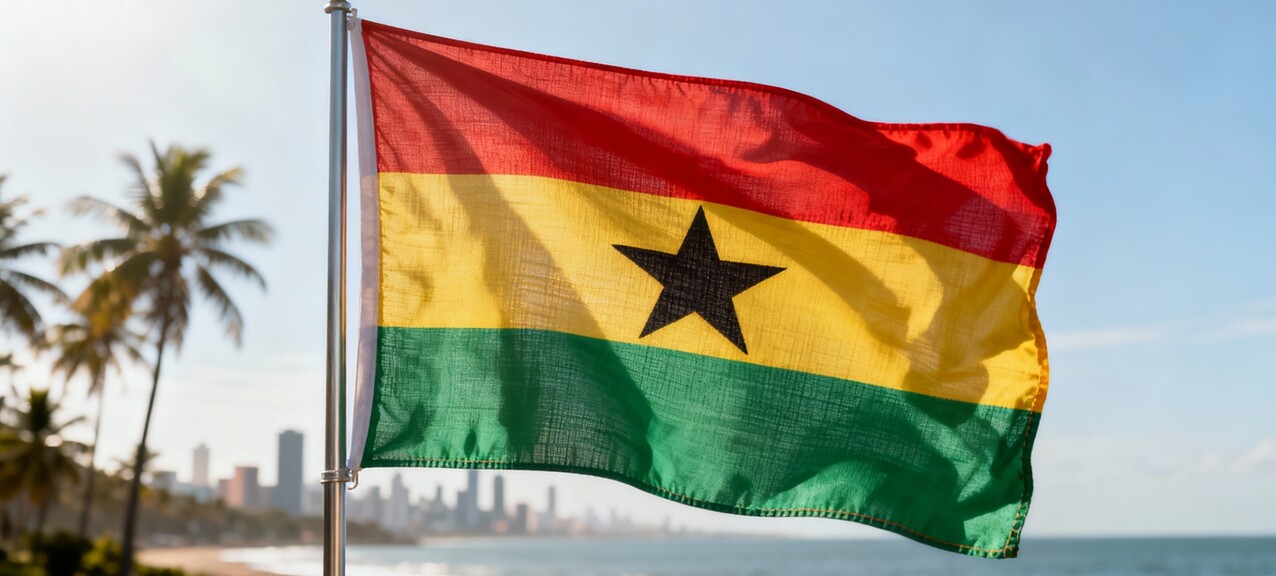 De Ghanese vlag