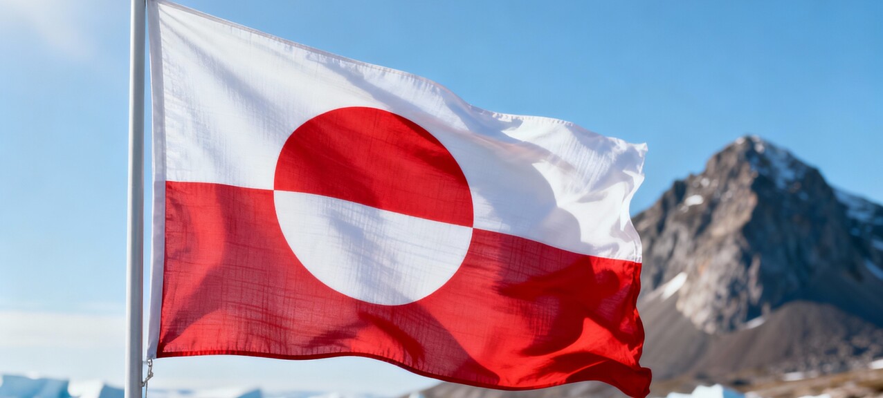 De Groenlandse vlag