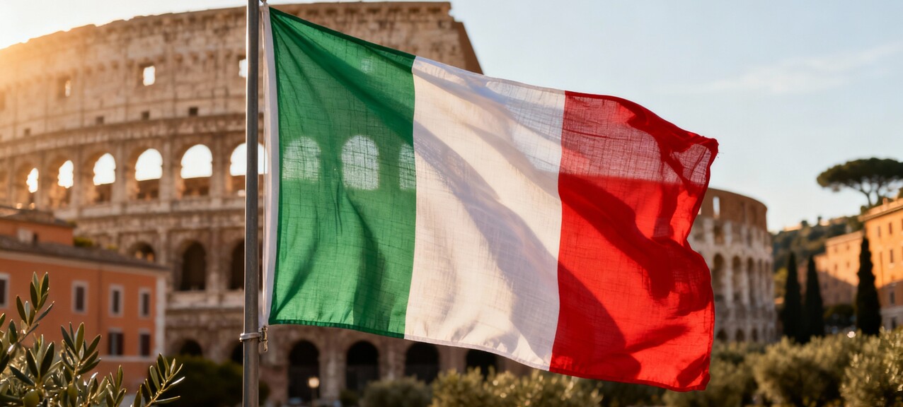 De Italiaanse vlag