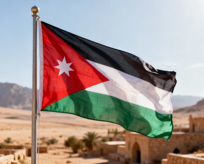 De Jordaanse vlag