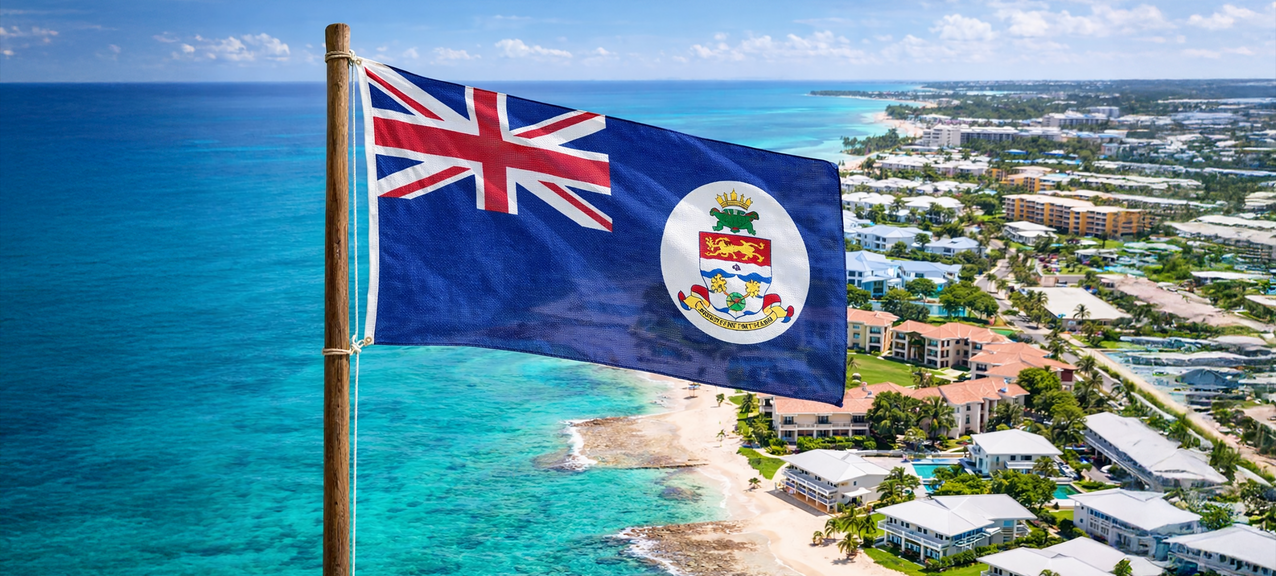 De Kaaimaneilanden vlag