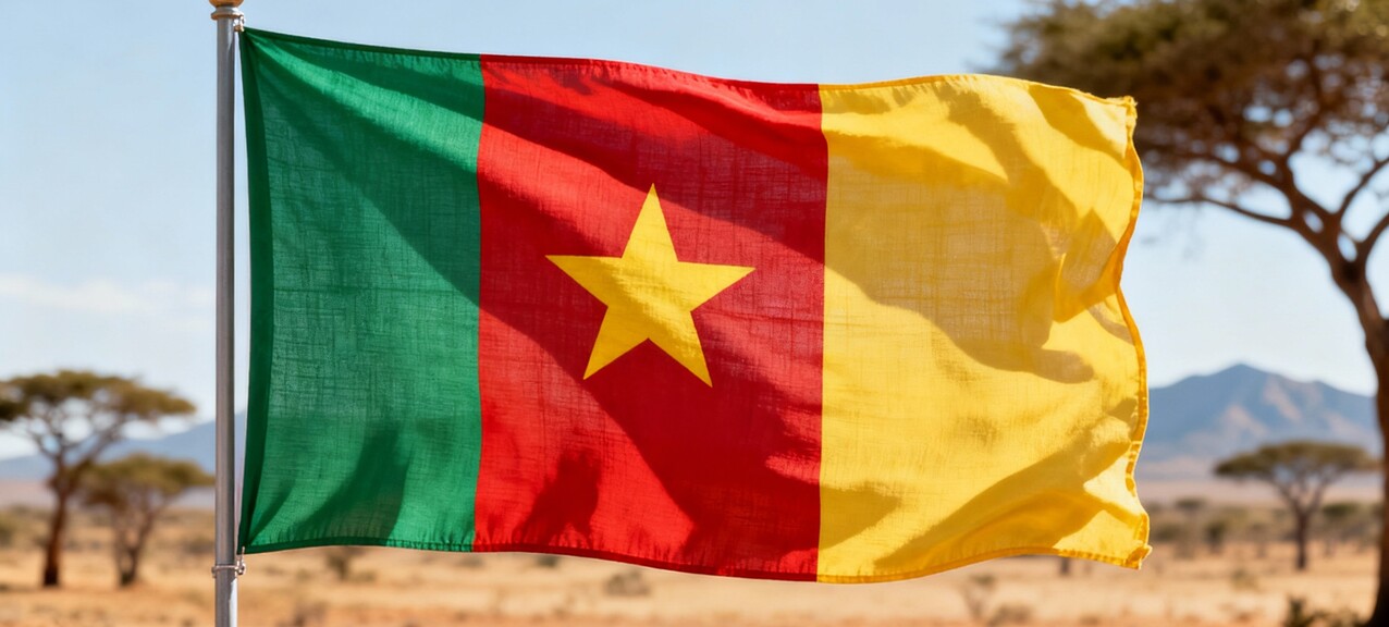 De Kameroense vlag