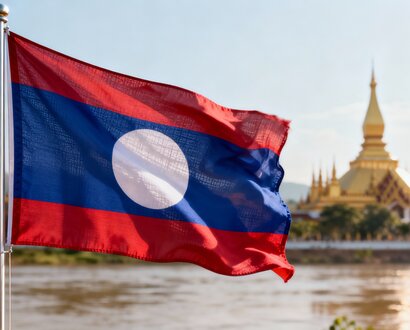 De Laotiaanse vlag